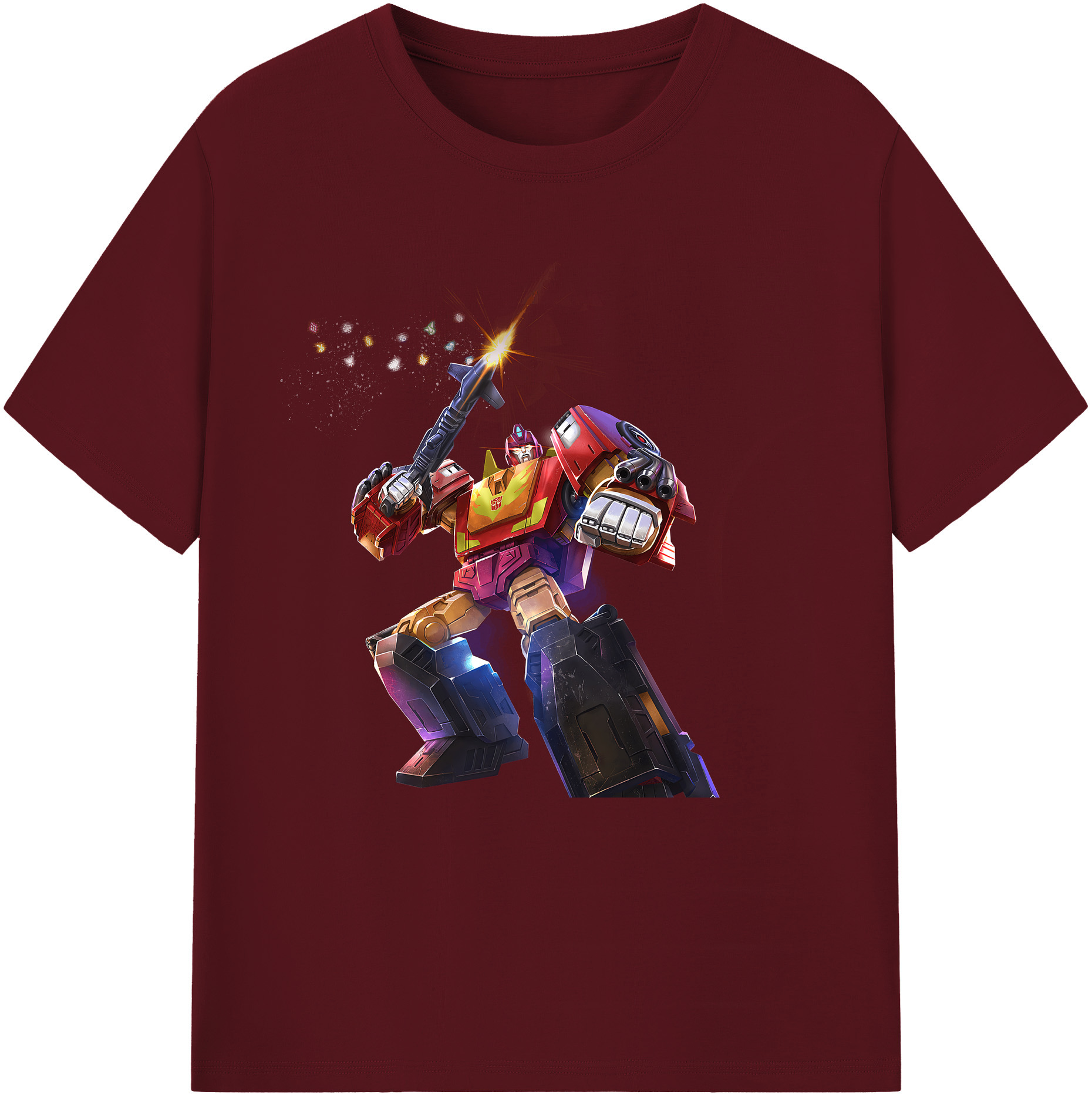 （画像用） Transformers トランスフォーマー 綿100％半袖Tシャツ（フロントプリント）